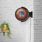 Golden State Warriors // Rotating Lighted Wall Sign (Style: Original)