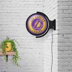 Los Angeles Lakers // Rotating Lighted Wall Sign (Style: Original)