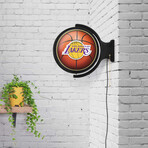 Los Angeles Lakers // Rotating Lighted Wall Sign (Style: Original)