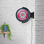 Los Angeles Clippers // Rotating Lighted Wall Sign (Style: Original)