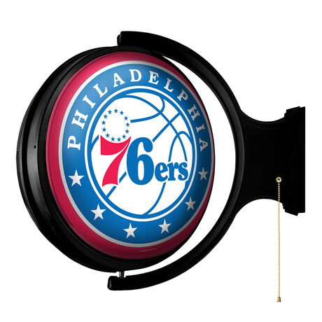 Philadelphia 76ers // Rotating Lighted Wall Sign (Style: Original)