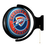 Oklahoma City Thunder // Rotating Lighted Wall Sign (Style: Original)