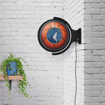 Minnesota Timberwolves // Rotating Lighted Wall Sign (Style: Original)