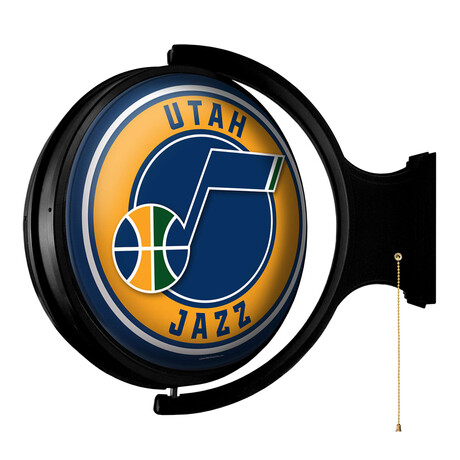 Utah Jazz // Rotating Lighted Wall Sign (Style: Original)