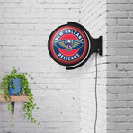 New Orleans Pelicans // Rotating Lighted Wall Sign (Style: Original)