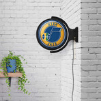 Utah Jazz // Rotating Lighted Wall Sign (Style: Original)