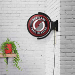 Portland Trail Blazers // Rotating Lighted Wall Sign (Style: Original)