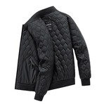 Quilted Bomber Jacket // Black (2XL)