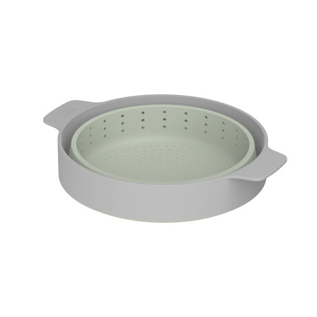 Leo Balance 2-In-1 Steamer & Strainer, 10" // Sage & Moonmist