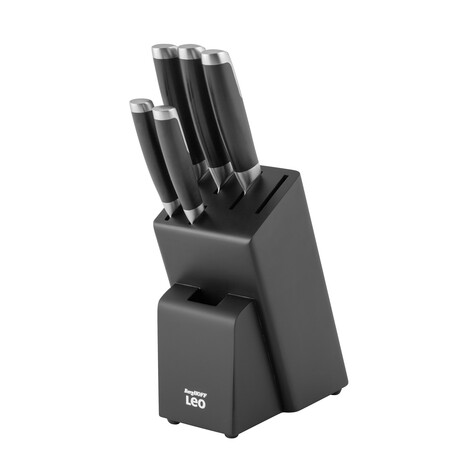 Leo 6pc Knife Block Set // Graphite