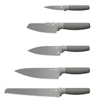 Leo 6pc Cutlery Set/Universal Knife Block