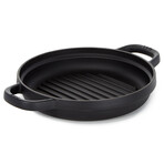 Leo Graphite Enamel Cast Iron Round Grill Pan 10.25"