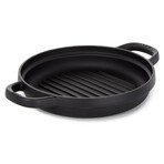 Leo Graphite Enamel Cast Iron Round Grill Pan 10.25"