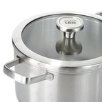 Leo 9.5" Recycled SS Cov Stockpot // Graphite