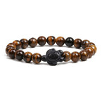 Beaded Turtle Bracelet // Tiger eye