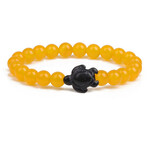 Beaded Turtle Bracelet // Yellow