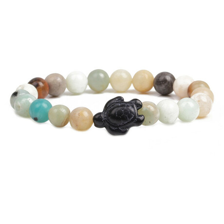 Beaded Turtle Bracelet // Amazon stone