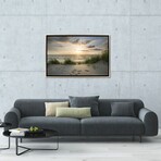 Dune Beach With Sunset View by Jan Becke (18"H x 26"W x 1.5"D)