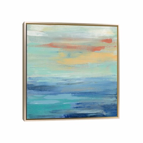 Sunset Beach II by Silvia Vassileva (12"H x 12"W x 1.5"D)