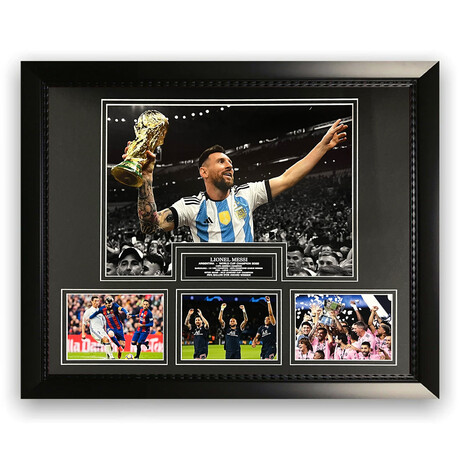 Lionel Messi // Collage + Framed Ver. 1