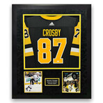 Sidney Crosby // Pittsburgh Penguins // Autographed Jersey + Framed