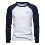 Long Sleeve Raglan T-Shirt // White (XS)