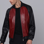 Bomber Jacket // Red + Black (S)