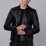Racer Leather Jacket // Black (S)