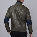 Fencing Leather Jacket // Green (S)