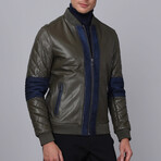 Fencing Leather Jacket // Green (S)