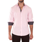 Performance Fit Long Sleeve Dress Shirt // Pink (XS)