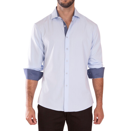 Performance Fit Long Sleeve Dress Shirt // Light Blue (XS)
