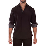 Performance Fit Long Sleeve Dress Shirt // Black (XS)