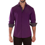 Performance Fit Long Sleeve Dress Shirt // Purple (XS)
