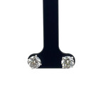 14k White Gold Eco-Friendly Diamond Stud Earrings IV // New