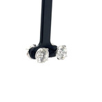 14k White Gold Eco-Friendly Diamond Stud Earrings I // New