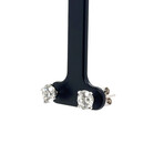 14k White Gold Eco-Friendly Diamond Stud Earrings // New