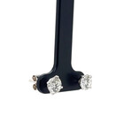 14k White Gold Eco-Friendly Diamond Stud Earrings II // New