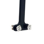 14k White Gold Eco-Friendly Diamond Stud Earrings IV // New