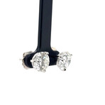 14k White Gold Eco-Friendly Diamond Stud Earrings III // New