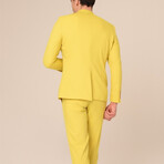 2-Piece Slim Fit Suit // Yellow (Euro: 46)