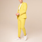 2-Piece Slim Fit Suit // Yellow (Euro: 48)