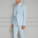 3-Piece Slim Fit Suit // Light Blue (Euro: 56)
