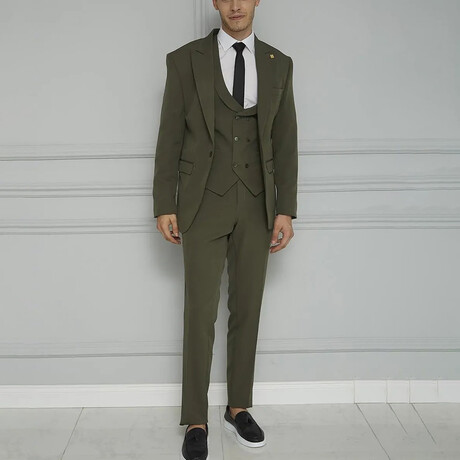 James 3-Piece Suit // Khaki (Euro: 44)