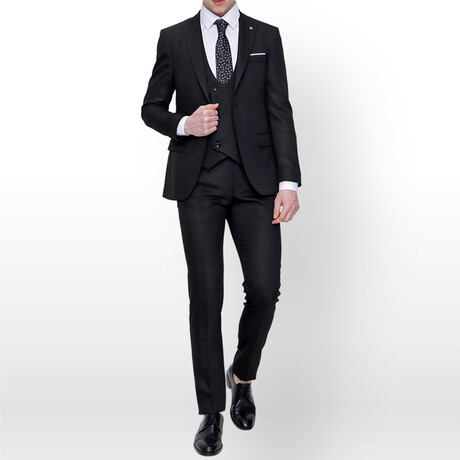 3-Piece Suit // Black (Euro: 44)