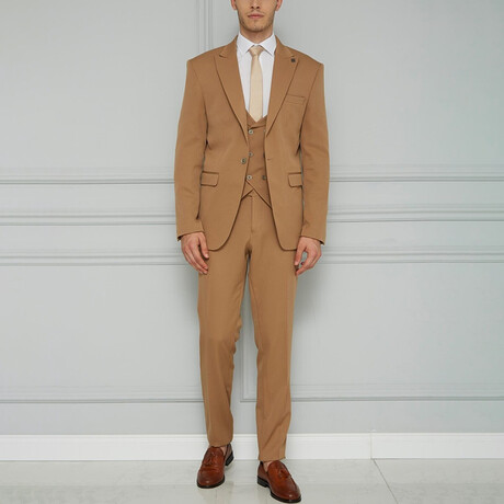 Emilio 3-Piece Suit // Brown (Euro: 44)