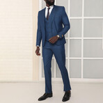 3-Piece Slim Fit Suit // Royal Blue (Euro: 46)