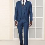 3-Piece Slim Fit Suit // Royal Blue (Euro: 48)
