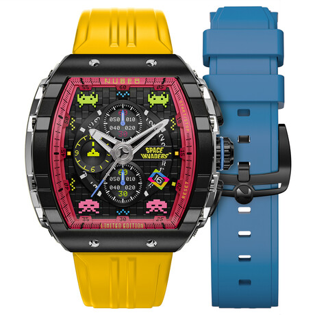 Nubeo Magellan Chronograph Space Invaders LE Quartz // NB-6024-SI-02