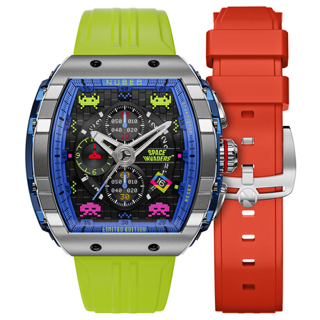 Nubeo Magellan Chronograph Space Invaders LE Quartz // NB-6024-SI-03